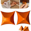 A set of silicone tile grout filling tools in orange and brown colors for home seam repair.