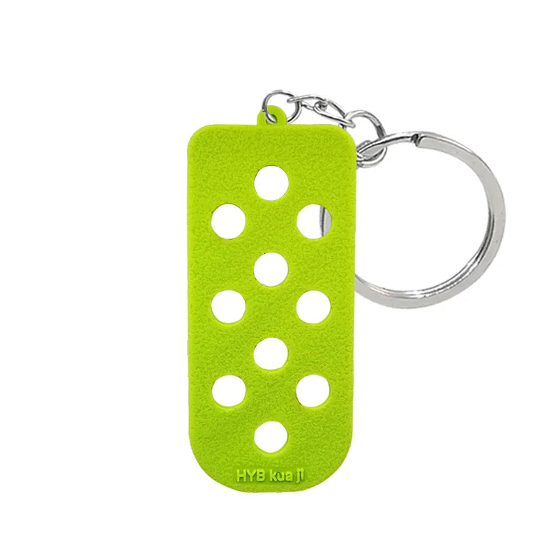 Silicone Shoe Charm Holder Keychain Board