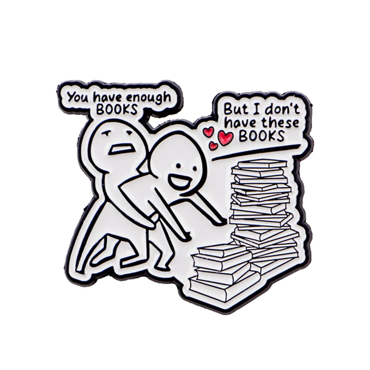 Just One More Chapter Enamel Pin for Book Lovers