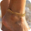 14K Gold-Plated Stainless Steel Cuban Link Anklet