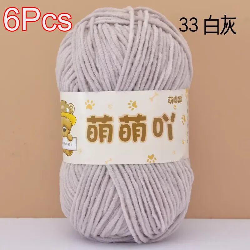 Soft Chenille Yarn for Crocheting and Knitting