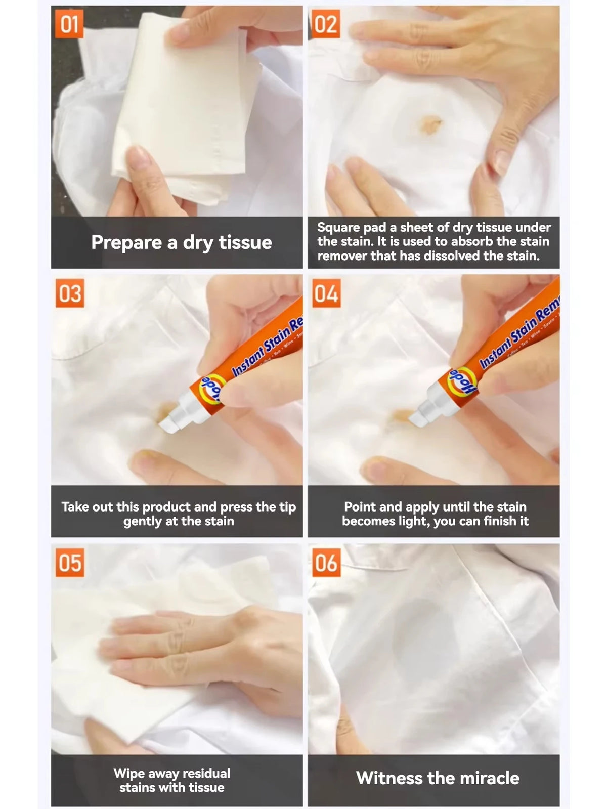 Stain Remover Pen Portable