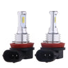 Two super bright LED headlight bulbs with Canbus functionality and red bases