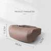 Ergonomic Nappa Leather Car Neck Support Pillow