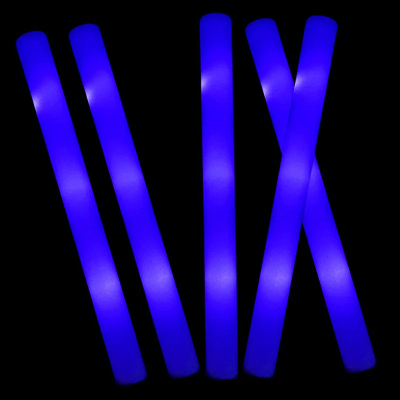 LED Foam Glow Sticks with 3 Light Modes