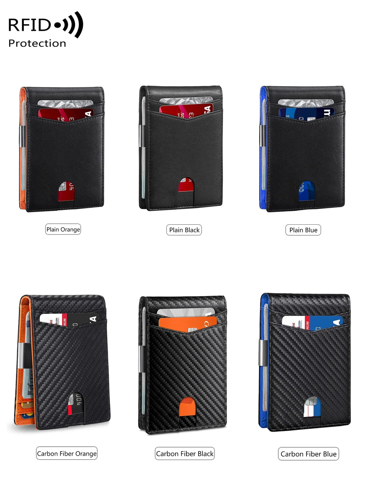 Slim RFID-Blocking Front Pocket Wallet