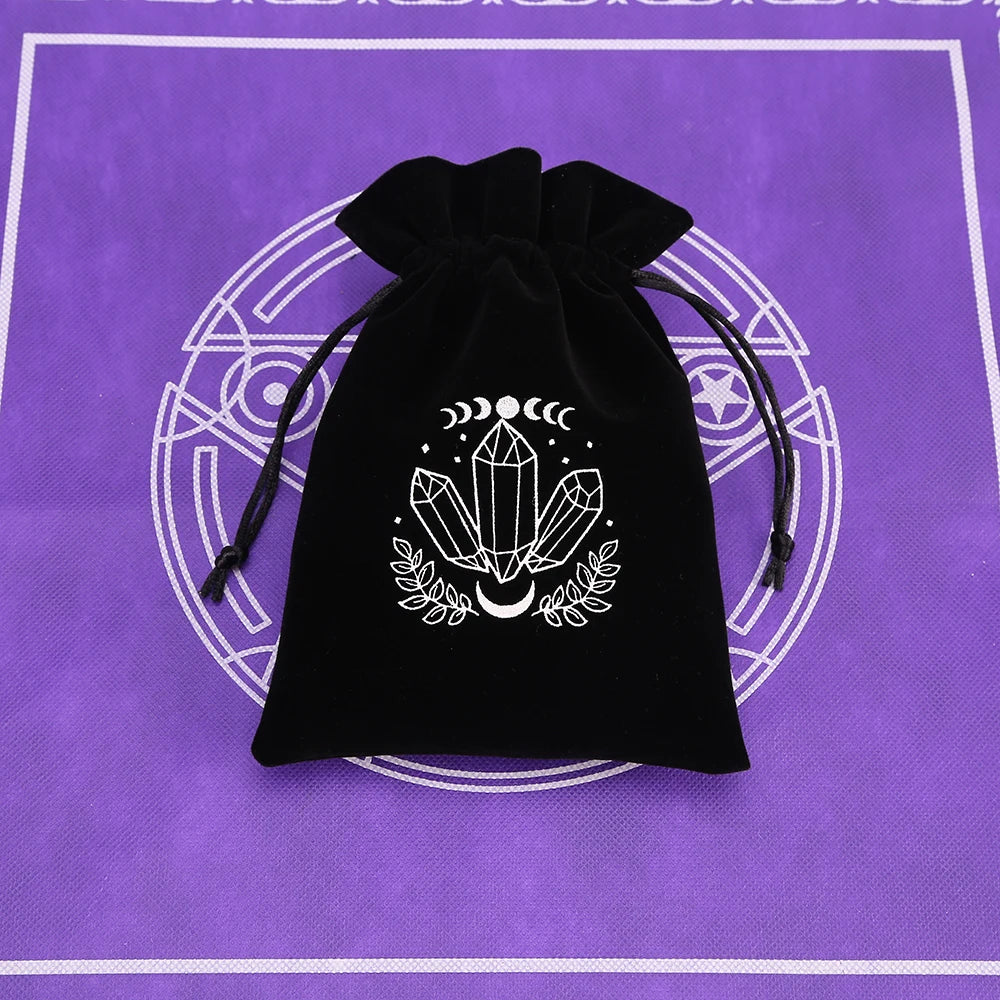Black Velvet Tarot Card Storage Bag