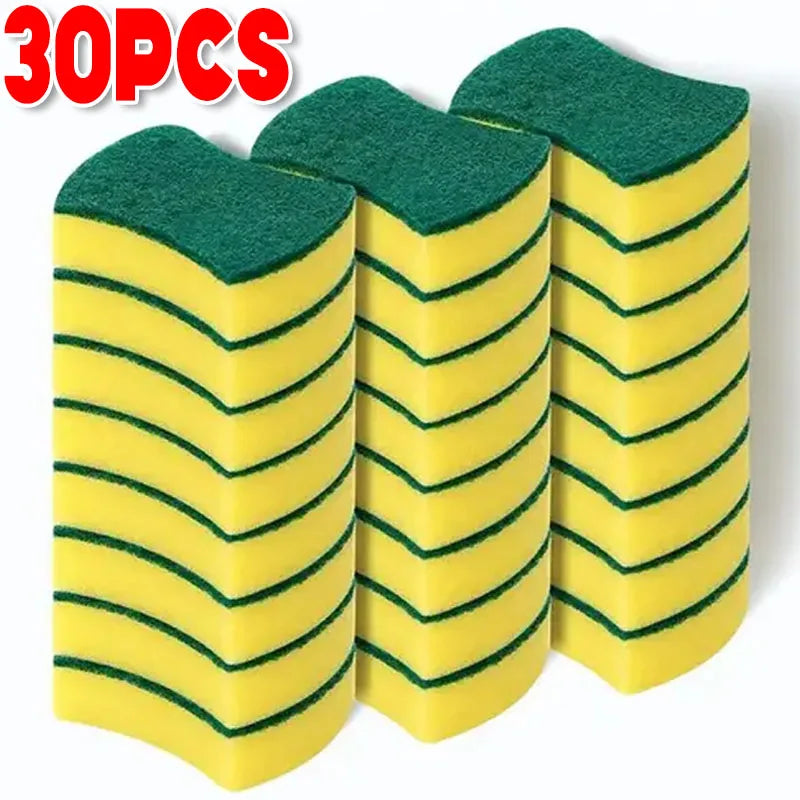 Microfiber Scrub Sponges for Kitchen Cleaning (5-Pack)