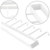 6-Hook Under Cabinet Storage Rack for Kitchen and Closet Organization