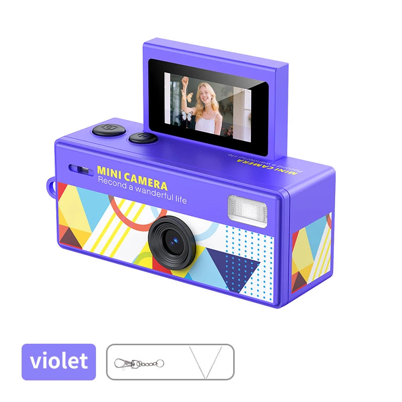 Compact Retro CCD Digital Camera with Flip Screen