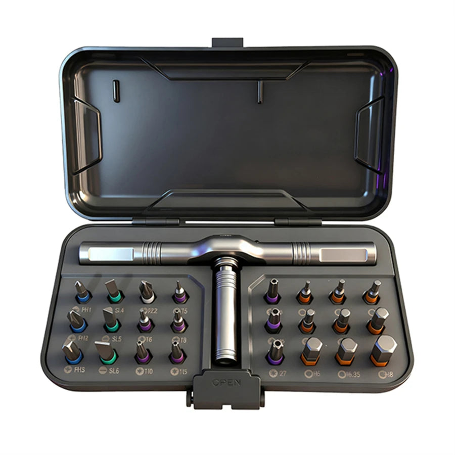 24-in-1 Ratchet Screwdriver Set with Magnetic Bits