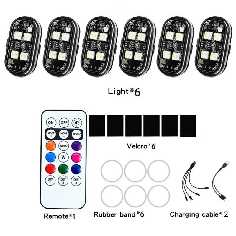 Wireless Remote Control LED Strobe Light for Vehicles and Drones