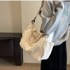 Multi-Pocket Corduroy Tote Bag – Large Capacity Casual Satchel for Travel, Work & Commute