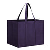 Reusable Non-Woven Grocery Tote Bags, 6-Pack Foldable Shopping Bags with Long Handles