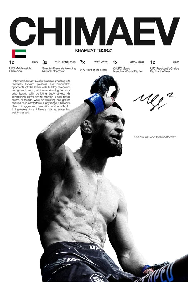 Martial Arts Legend Canvas Wall Art – Inspirational MMA Fighter Poster for Gym & Home