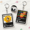 Radiohead Music Keychain Set with Song-Inspired Designs