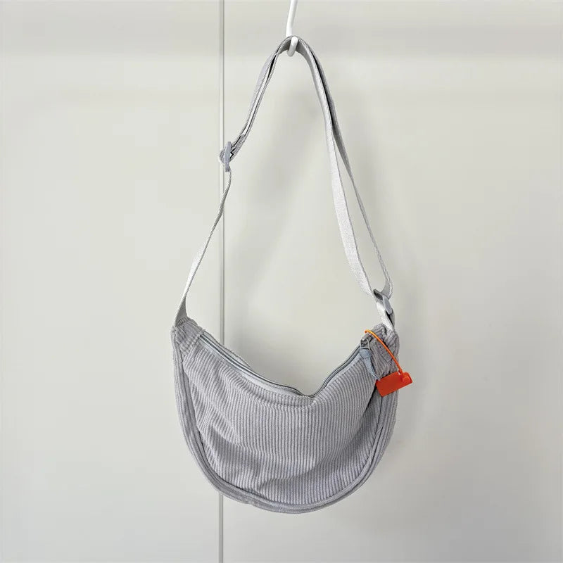 Women's Corduroy Hobo Shoulder Bag
