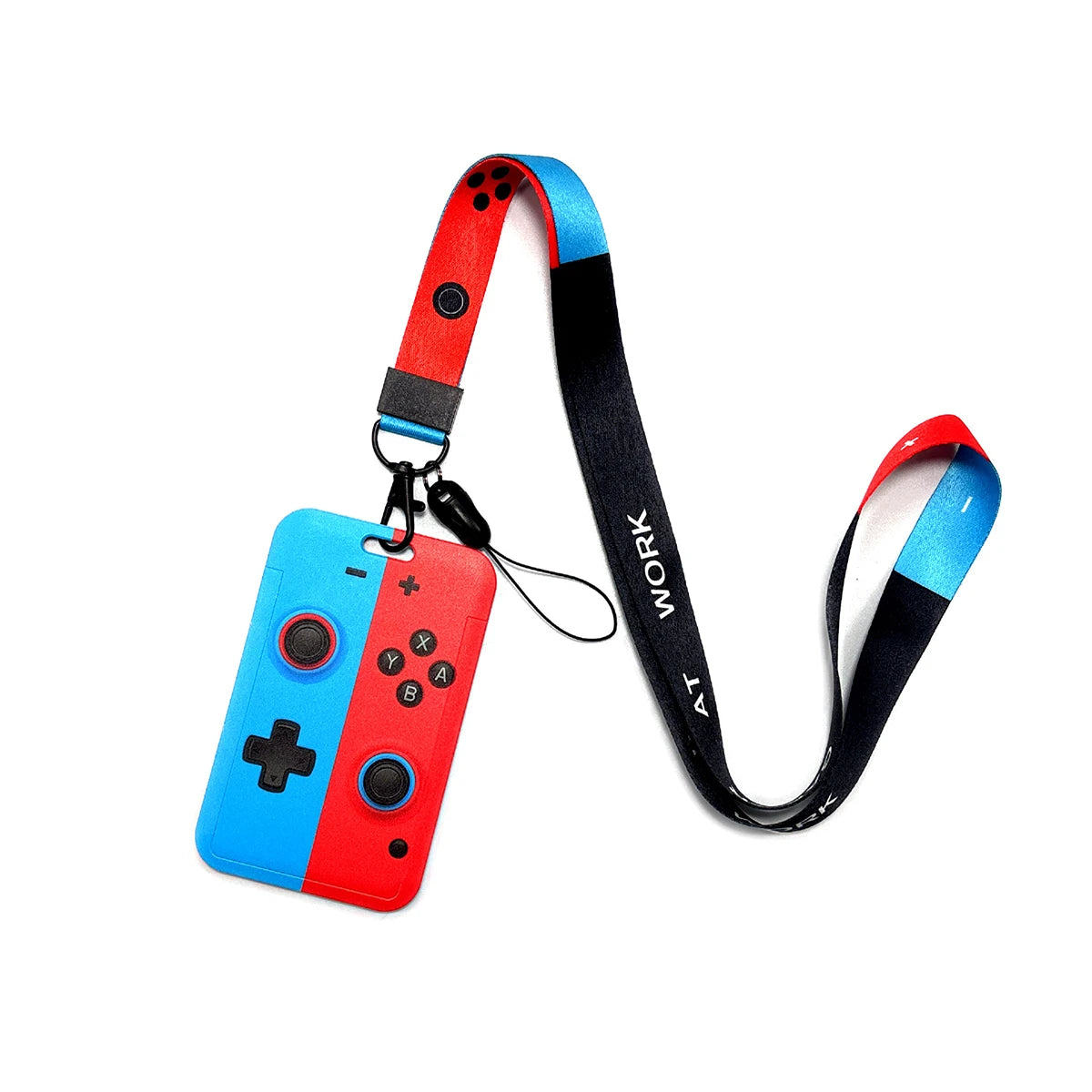 Retro Tape Design Lanyard with Card Holder