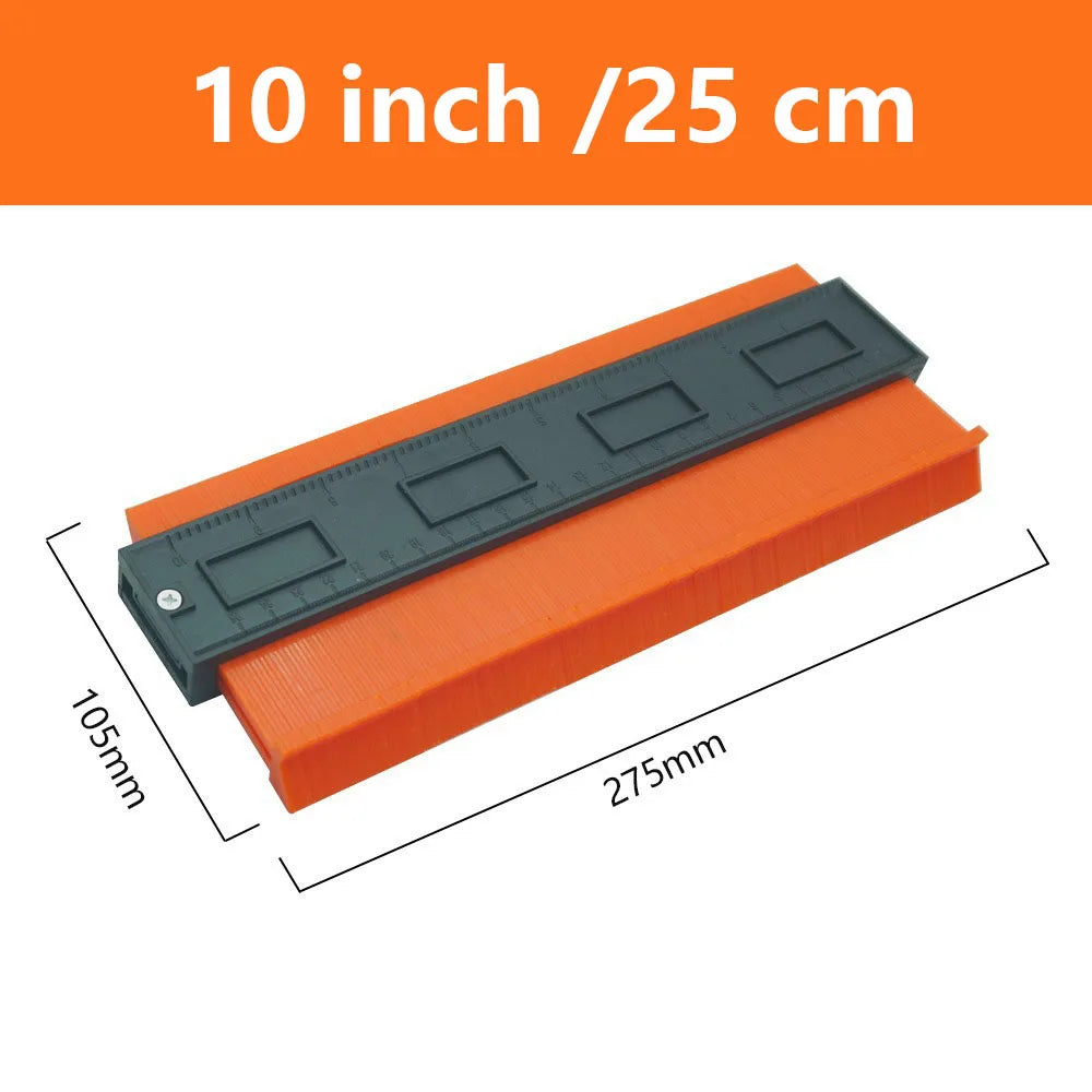 Adjustable Contour Gauge with Lock – 3-in-1 Profile Duplicator for Precise Marking