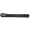 A black carbon fiber short radio antenna with a textured grip.
