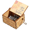 Wooden Hand-Crank Music Box - 'You Are My Sunshine' Engraved Keepsake Gift