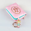 Quilted PU Leather Wallet with Zipper Closure