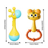 Cute Animal Baby Rattle with Soothing Sounds – Montessori Teether Toy for Newborns