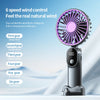 3-in-1 Tragbarer USB-Wiederaufladbarer Ventilator mit Digitalanzeige