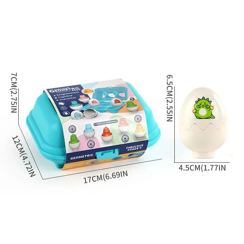 Montessori Shape-Matching Egg Puzzle Set for Toddlers