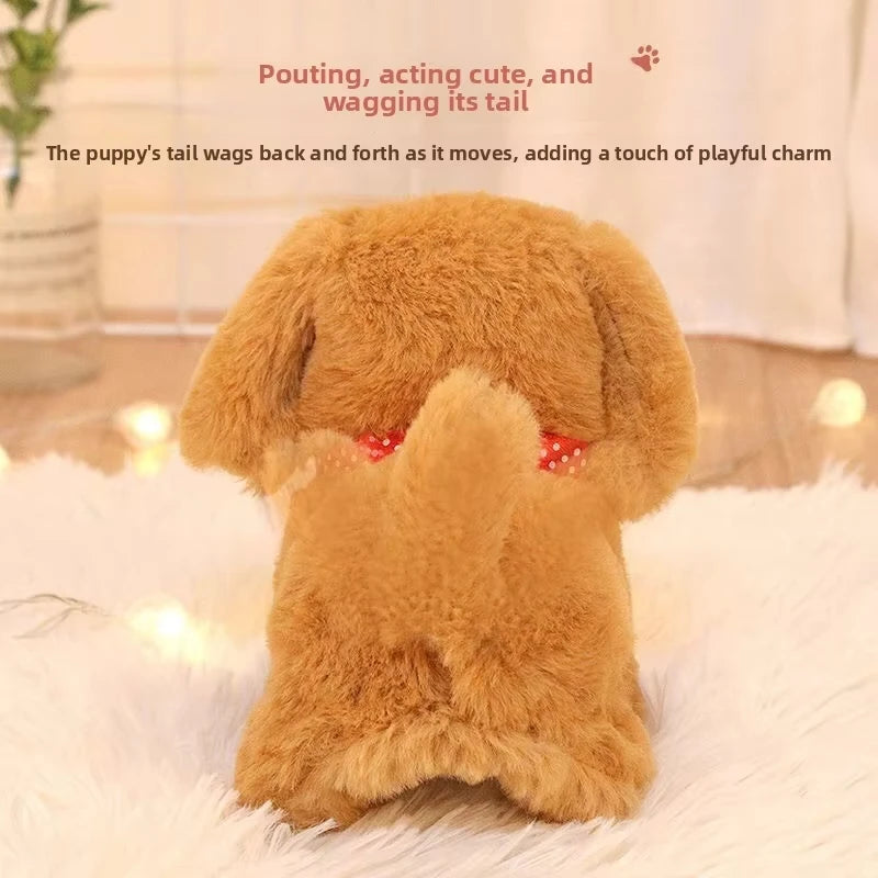 Interactive Walking Plush Dog Toy with Sound for Pets
