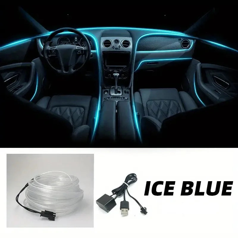 Flexible USB LED Neon Strip Light for Car Interior