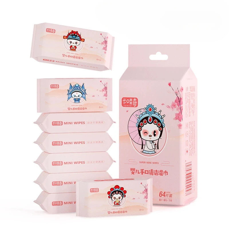Mini Disposable Hand & Mouth Wipes - Portable Travel Pack