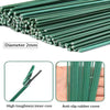 Green chenille craft stems with a tight inner core and anti-slip rubber cover