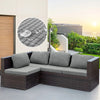 Waffle Jacquard Water-Resistant Sofa Slipcover with Elasticized Fit