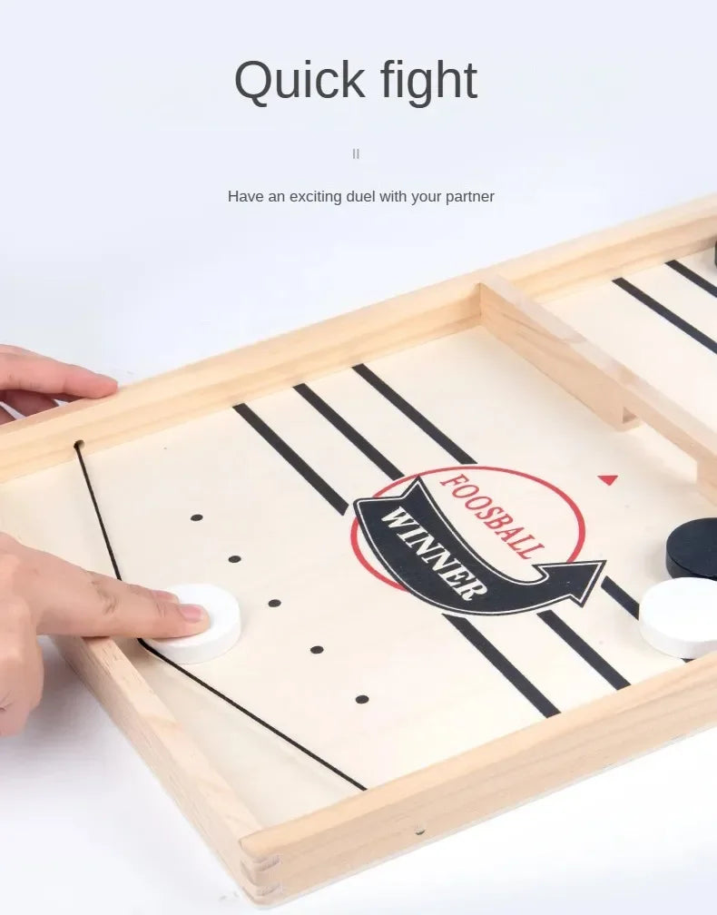 Fast-Sling Puck Board Game for Kids and Families