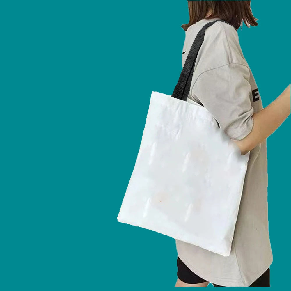 Snoopy Cartoon Canvas Tote Bag – Large Capacity, Foldable & Reusable