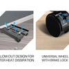 Adjustable Mobile CPU Tower Stand with Wheels