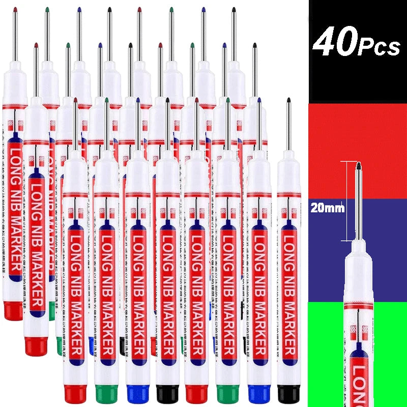Waterproof Deep Hole Paint Markers for Metal & Woodworking