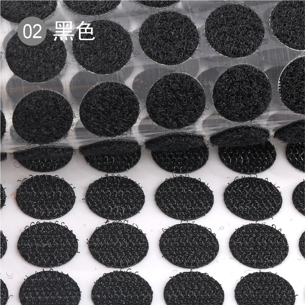 Self-Adhesive Hook & Loop Dots (100 Pairs)