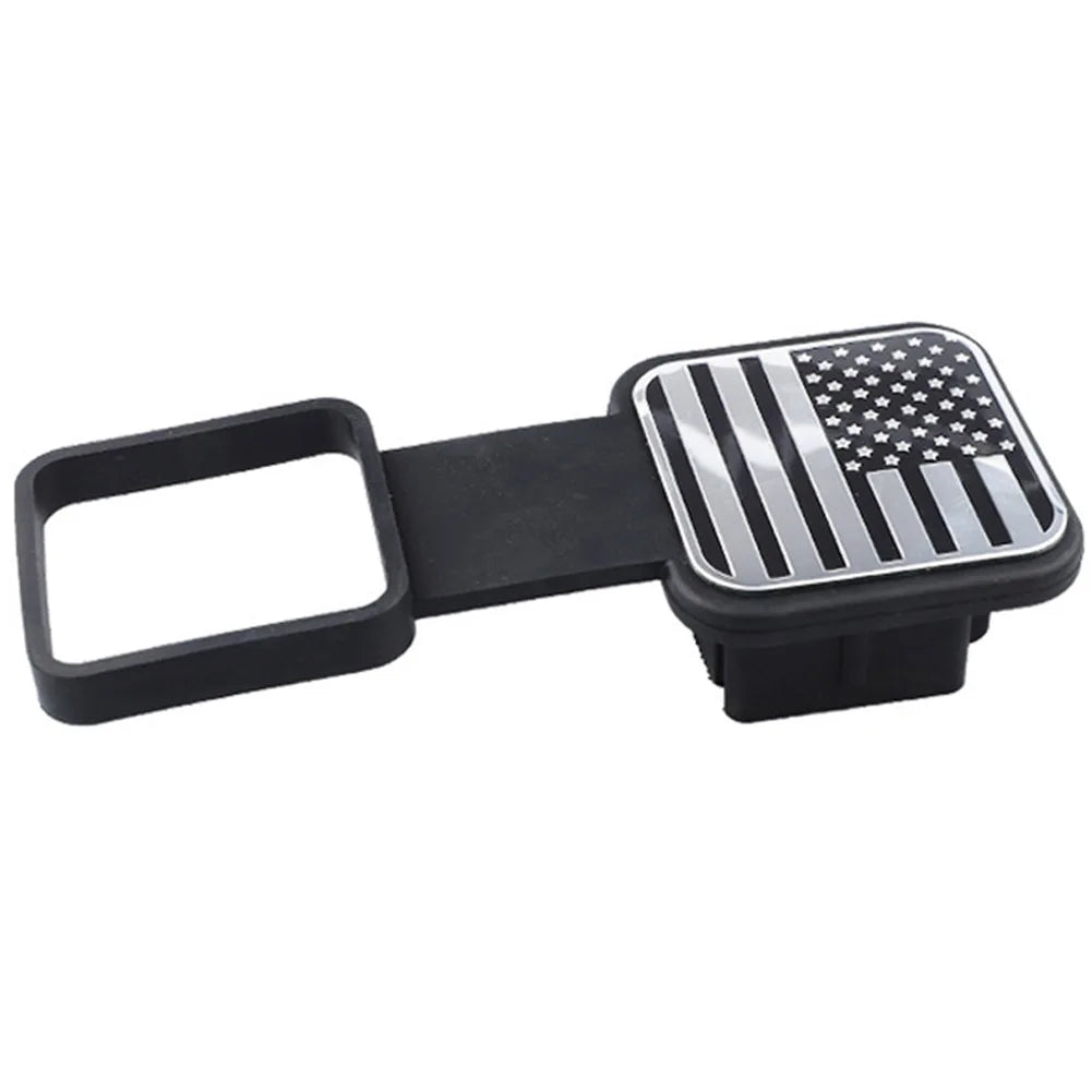 2-Inch Trailer Hitch Receiver Cover with American Flag Design