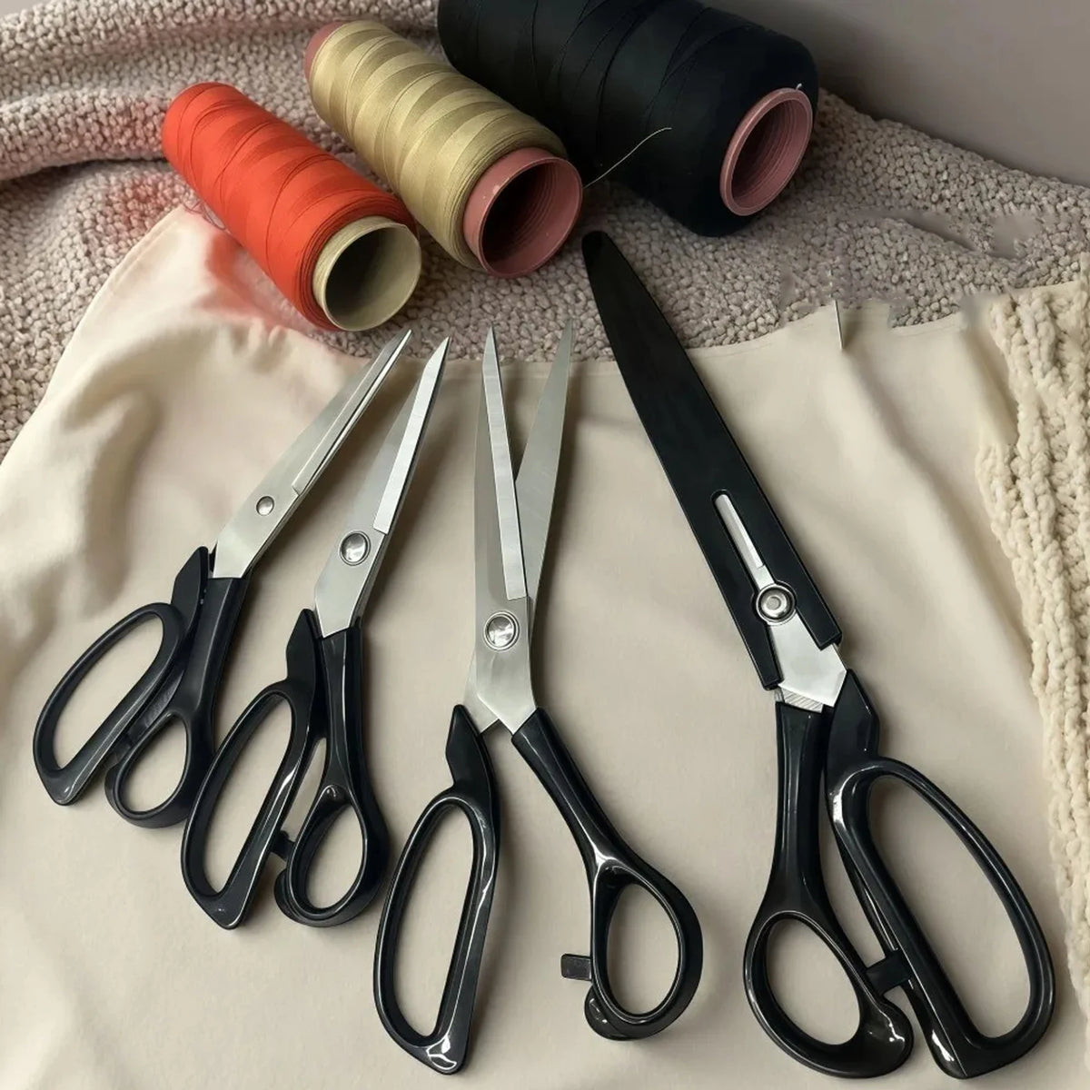 Professional Heavy-Duty Shears for Fabric, Leather & Sewing