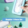 7-Piece Geometry Set with Compass and Ruler