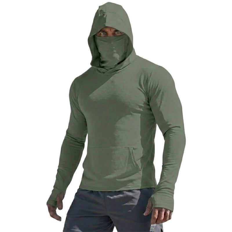 Sudadera con capucha para hombre con protección solar UPF 50+