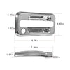 Chrome door handle covers for Hummer H2 vehicle.
