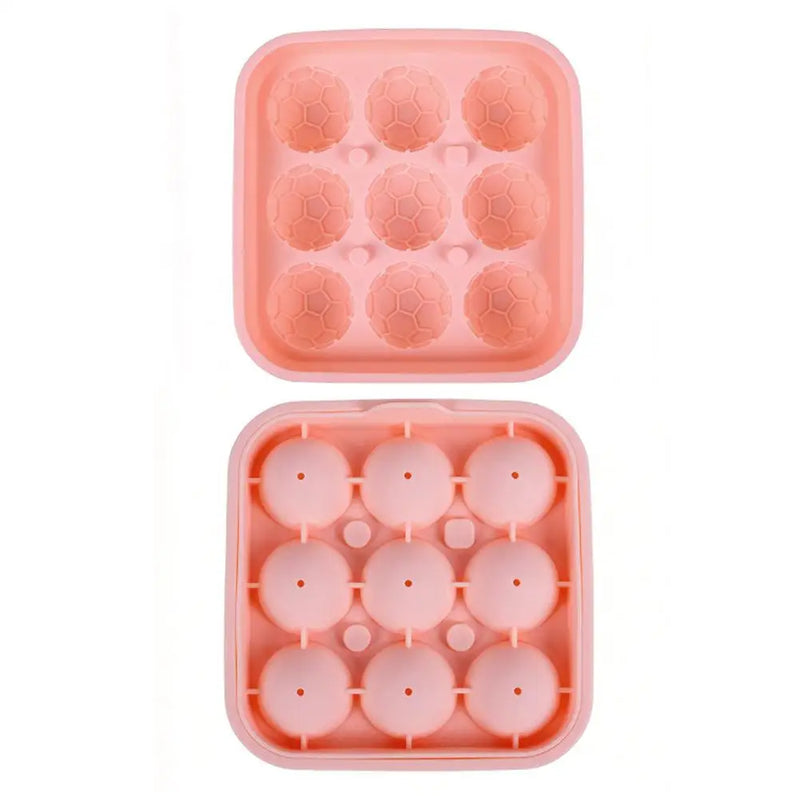 3D Soccer Ball Silicone Ice Cube Tray