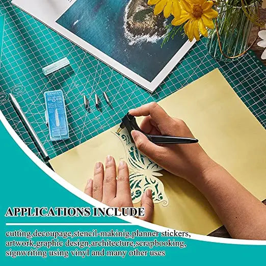 360° Rotating Blade Craft Cutter with 3 Replacement Blades