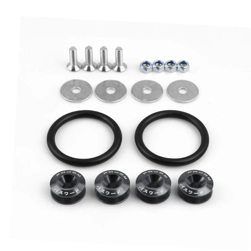 Aluminum Quick Release Fastener Kit for Car Bumpers & Hatch Lids