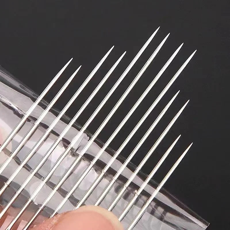 Self-Threading Sewing Needles Set, 12 Pack for Easy Hand Stitching