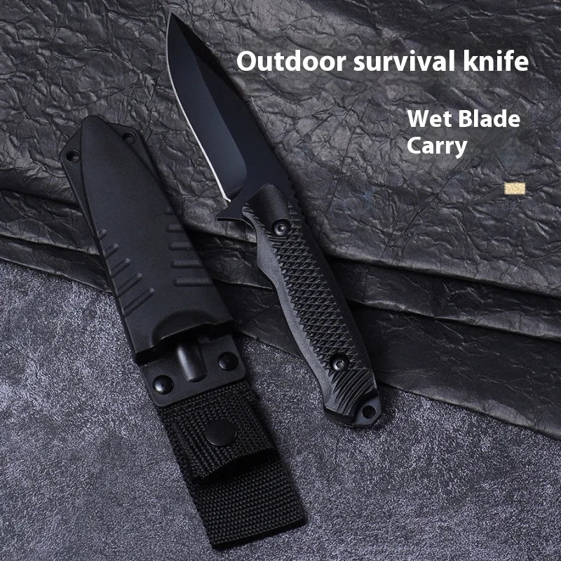 Stainless Steel Fixed Blade Outdoor Knife with Sheath