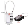 TSA-Approved 4-Dial Combination Travel Lock